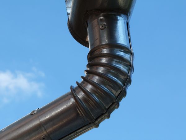 Metal Downspout Installation